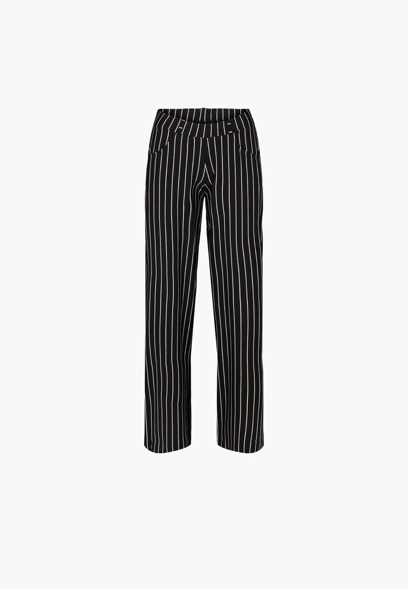 Donna Loose Jersey - Short Length - Black Stripe