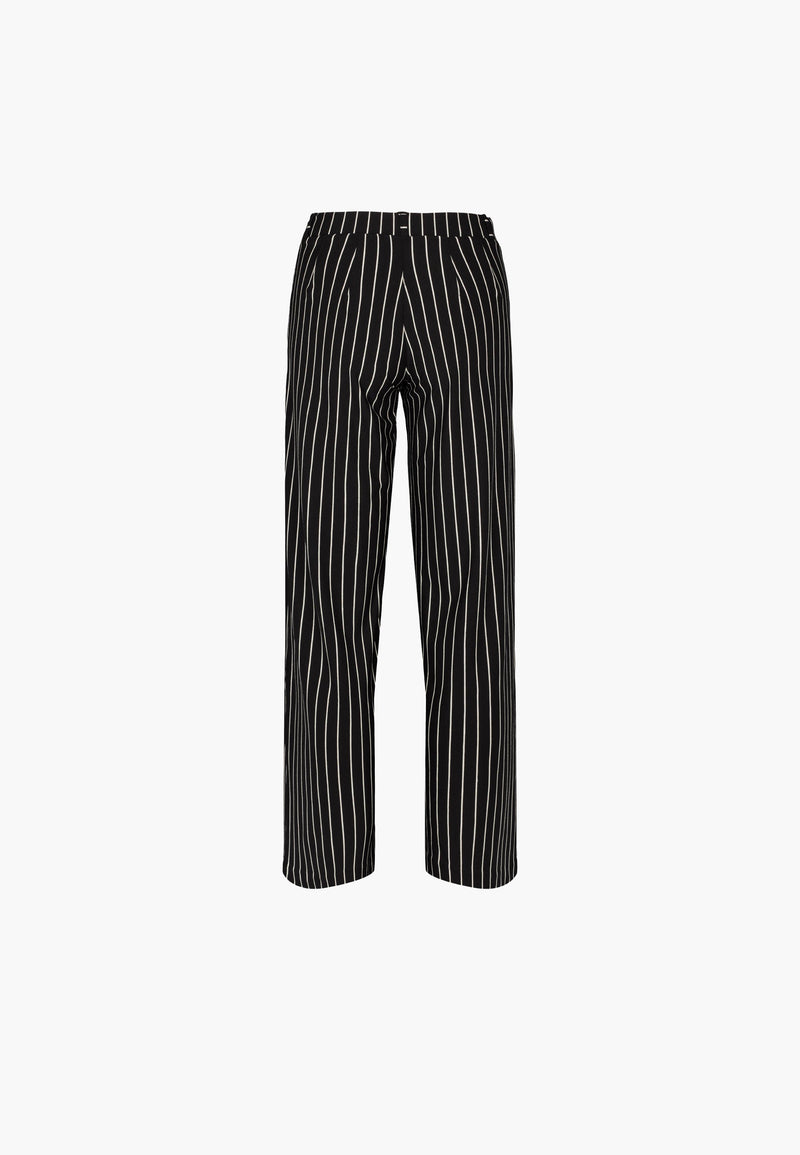 Donna Loose Jersey - Short Length - Black Stripe