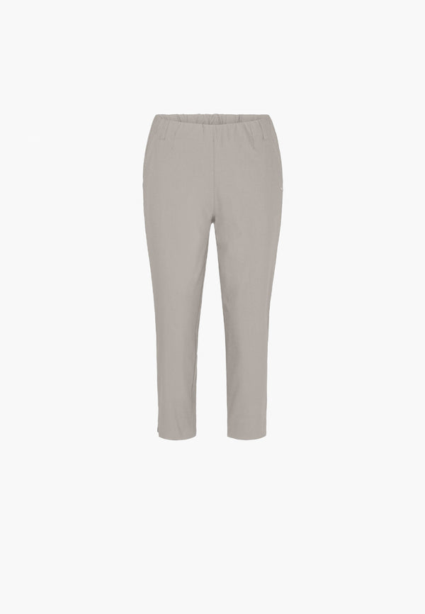 Elizabeth Slim Capri Medium Length - Grey Sand