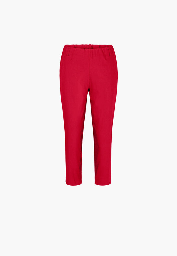 Elizabeth Slim Capri Medium Length - Red