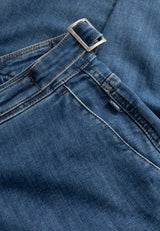 Freya Tapered Loose Cropped - Blue Denim