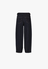Freya Tapered Loose SL - Night Blue Denim