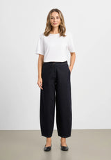 Freya Tapered Loose SL - Night Blue Denim