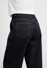 Freya Tapered Loose SL - Night Blue Denim