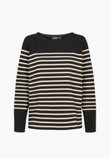 Gabrielle Breton Shirt LS - Black Birch Stripe