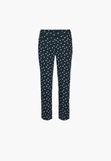 Hannah Regular - Extra Short Length - Navy white dot
