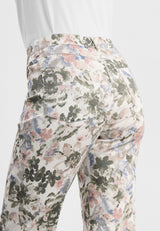 Hannah Regular - Extra Short Length - Khaki watercolour print