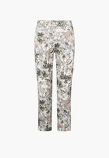 Hannah Regular - Extra Short Length - Khaki watercolour print
