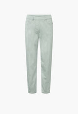 Hannah Regular - Extra Short Length - Sage Stripe