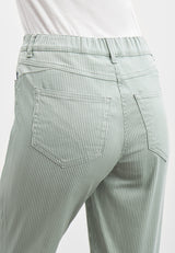 Hannah Regular - Extra Short Length - Sage Stripe