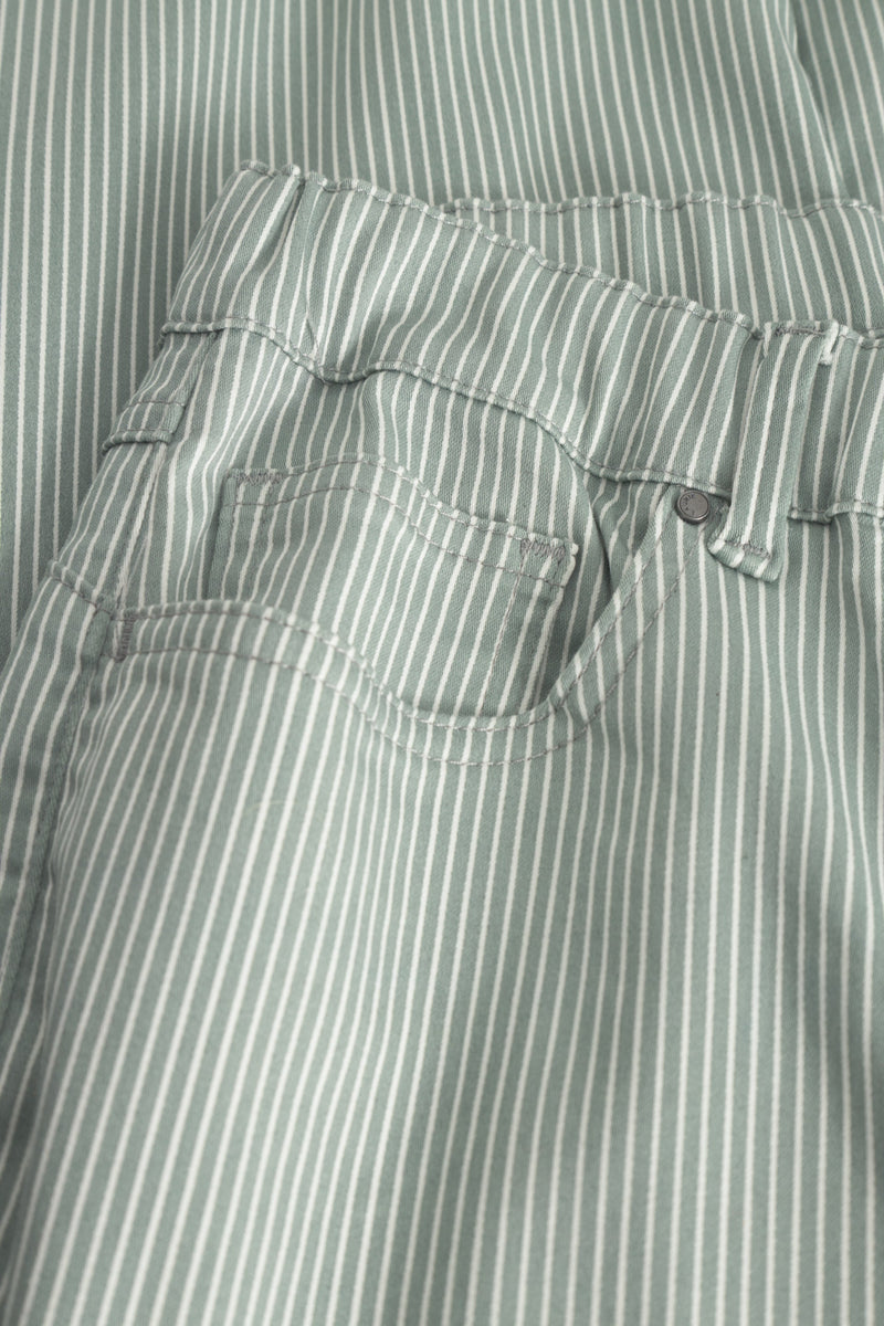 Hannah Regular - Extra Short Length - Sage Stripe