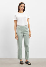 Hannah Regular - Extra Short Length - Sage Stripe