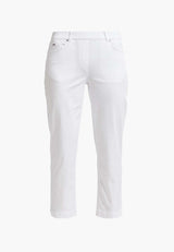 Hannah Regular Crop - White