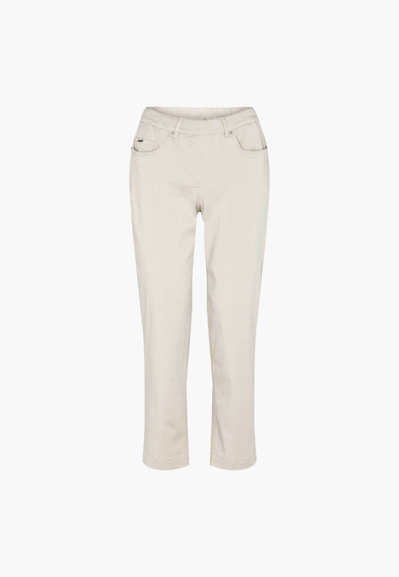 Hannah Regular Crop - Grey Sand