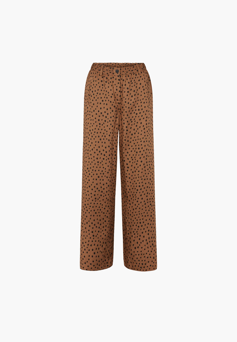 Hilde Loose - Medium Length - Camel Print