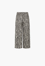 Hilde Loose Crop - Grey Sand Print