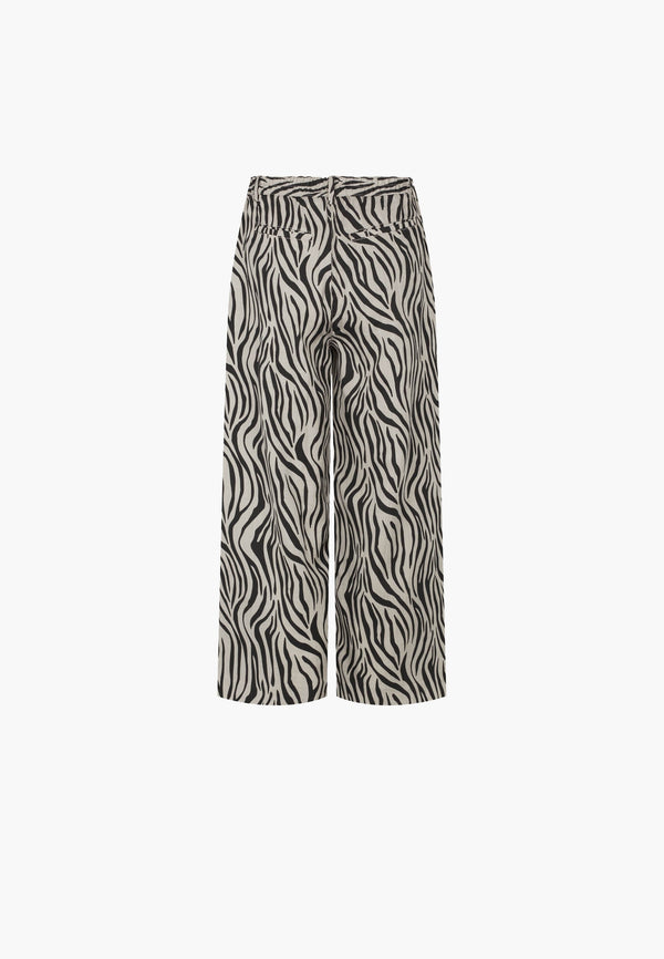 Hilde Loose Crop - Grey Sand Print