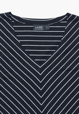 Ingrid Blouse SS - Navy Stripe