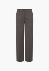 Judy Straight - Medium Length - Black Check