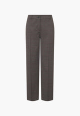 Judy Straight - Medium Length - Black Check