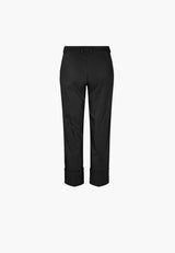 Judy Turn-Up Straight - Cropped - Black