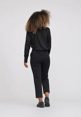 Judy Turn-Up Straight - Cropped - Black