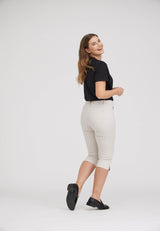 Kelly Regular Capri Short Length - Grey Sand