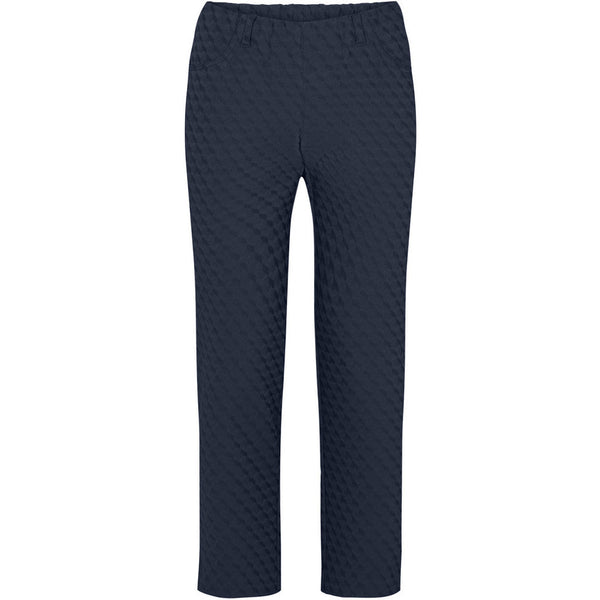 Kelly Regular Crop - Navy Jacquard