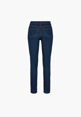Laura Slim - Medium Length - Dark Blue Denim