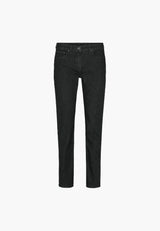 Laura Slim - Medium Length - Ecolabel - Washed Black Denim