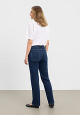 Marple Straight - Medium Length - Dark Blue Denim