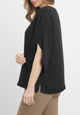 Nadine Blouse 3/4 sleeves - Black