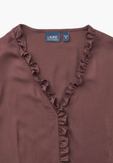 Naja Blouse - SS - Dark Plum