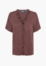 Naja Blouse - SS - Dark Plum
