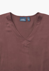 Nelly Blouse - 3/4 Sleeves - Dark Plum