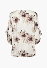 Nelly Blouse - 3/4 Sleeves - Dark Plum