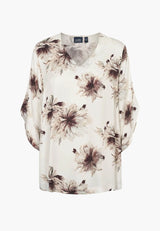 Nelly Blouse - 3/4 Sleeves - Dark Plum