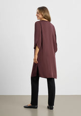 Nelly Dress - 3/4 Sleeves - Dark Plum