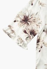 Nova Dress SS - Bloom Plum Print