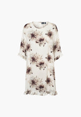 Nova Dress SS - Bloom Plum Print