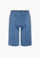 Phoebe Loose Shorts - Washed Blue Denim