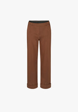 Phoebe Turn-Up Loose - Medium Length - Downtown Brown
