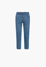 Piper Pure Regular - Cropped - Blue denim