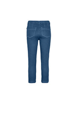 Piper Regular Cropped - Blue Denim