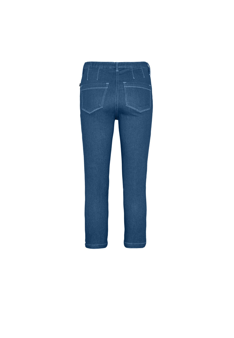 Piper Regular Cropped - Blue Denim