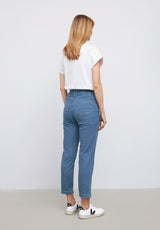 Piper Regular Cropped - Blue Denim