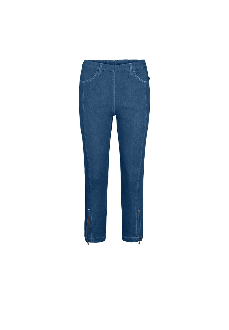 Piper Regular Cropped - Blue Denim