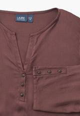 Ritz Tunic - 3/4 Sleeves - Dark Plum