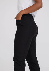 Rose Regular - Cropped - Black Brushed