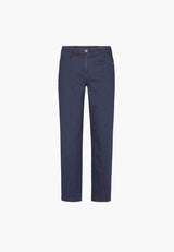 Serene 5-pocket Regular - Medium Length - Dark Blue Denim